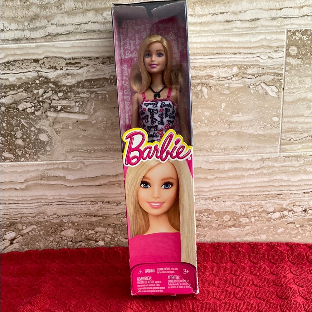 Barbie Doll in Black and Pink Outfit
